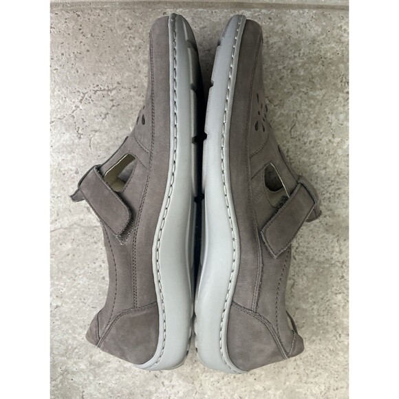 Waldlaufer Eyelet Dark Beige Leather Slip On Shoe Strap Size 7.5 - Picture 6 of 10